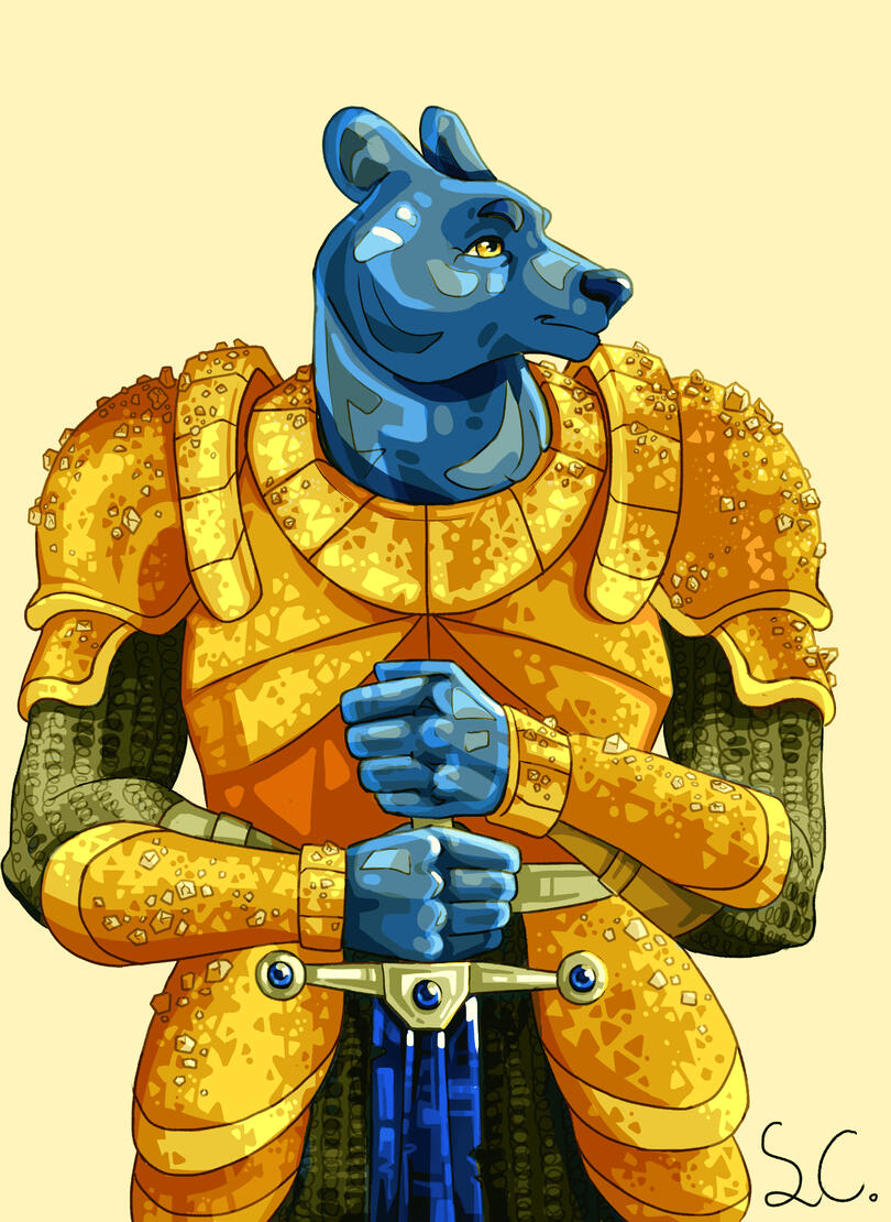 gummy bear knight commission